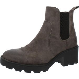 Born Women's Gray Suede Chelsea Lug Boot
